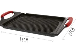 Plancha grill en fonte Pradel Excellence Premium 46 x 27 cm façon pierre tous feux/ induction