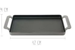 Plancha grill en fonte - 42x24cm