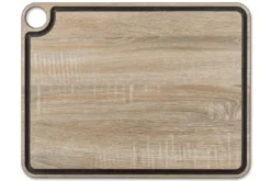 Planche à découper Arcos en fibres de cellulose et résine motif bois avec rigole
