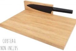 Planche à découper artisanale en bois de chêne Clap Design multifonction 37x24x2cm