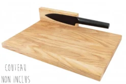 Planche à découper artisanale en bois de chêne Clap Design multifonction 32x20x2cm
