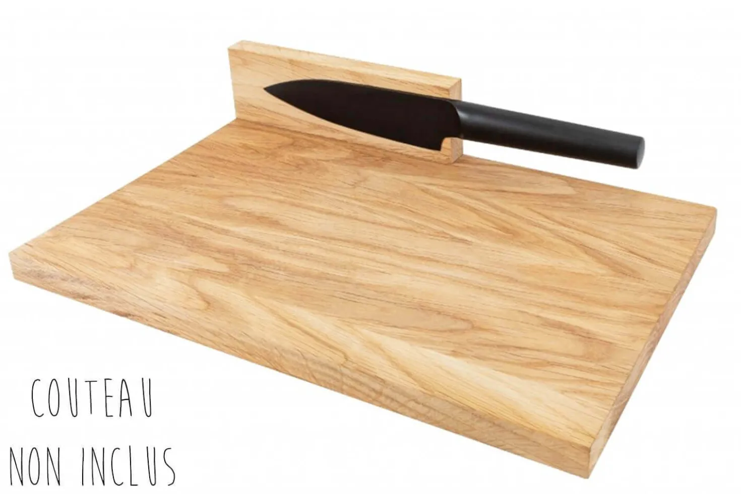 Planche à découper artisanale en bois de chêne Clap Design multifonction 32x20x2cm