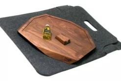 Planche à découper artisanale haut de gamme Noyer avec rigole