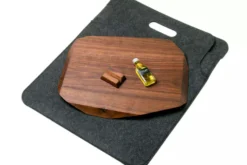 Planche à découper artisanale haut de gamme Noyer asymétrique