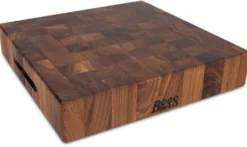 Planche à découper Boos Blocks Gourmet en noyer noir 38x38x7.5cm