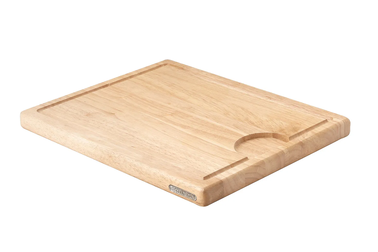 Planche à découper Continenta en bois d'hévéa + rigole