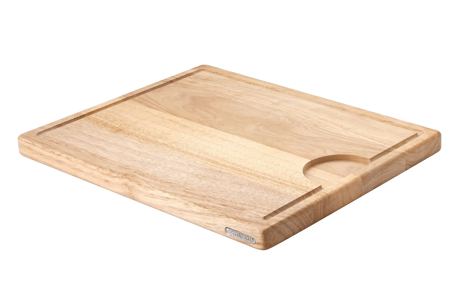 Planche à découper Continenta en bois d'hévéa + rigole