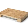 Planche à découper Continenta en bois 48x32,5x6cm + bac inox
