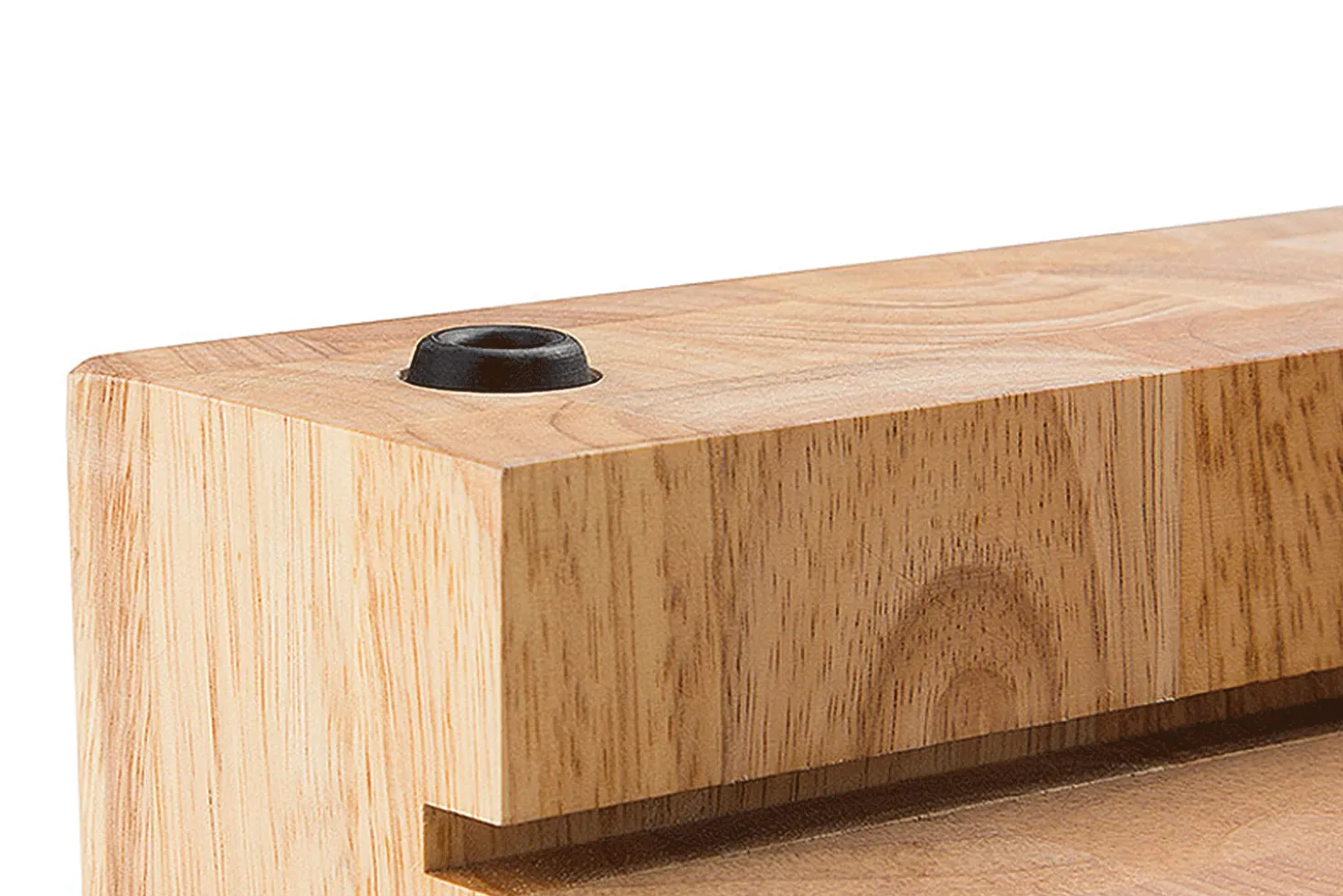 Planche à découper Continenta en bois 48x32,5x6cm + bac inox