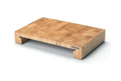 Planche à découper Continenta en bois 48x32,5x6cm + bac inox