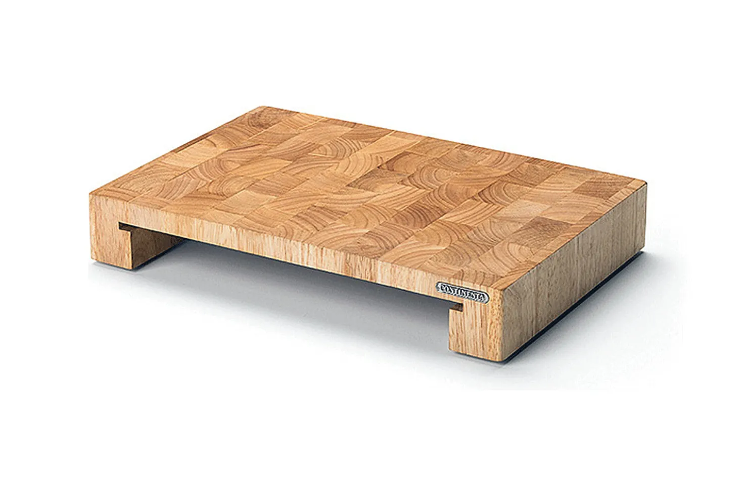 Planche à découper Continenta en bois 48x32,5x6cm + bac inox