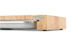 Planche à découper Continenta en bois 48x32,5x6cm + bac inox