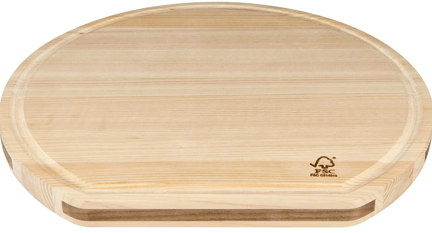 Planche à découper KAI en Hinoki japonais - Forme originale en D