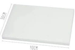 Planche à découper épaisse polyéthylène blanc HD500 40x30cm