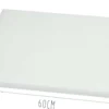 Planche à découper épaisse polyéthylène blanc HD500 60x40cm