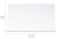 Planche à découper polyéthylène blanc HD500 avec pieds 55x35cm