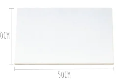 Planche à découper polyéthylène blanc HD500 avec pieds 50x30cm