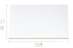 Planche à découper polyéthylène blanc HD500 avec pieds 53x32,5cm