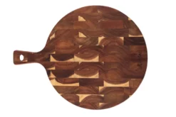 Planche à découper Wusaki ronde en acacia 42,5 x 32 x 1,8cm