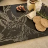 Planche de service en ardoise Selbrae House avec poignées 35x25cm - Motif cerf
