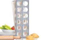 Planche à raviolis Gefu Tasca rectangulaires en polymère avec rouleau en bois
