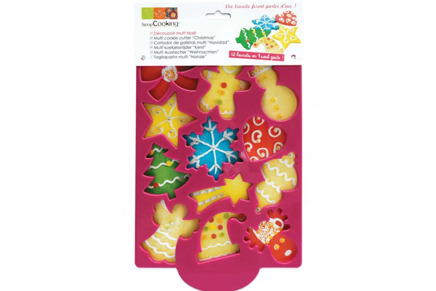 Plaque découpoir Scrapcooking en ABS - Multi Noël