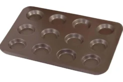 Plaque à 12 mini tartelettes Gobel anti-adhérent