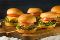 Plaque à pains 18 mini burgers Gobel anti-adhérent
