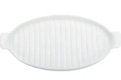 Plat à asperges Westmark en porcelaine blanc 40 x 20cm
