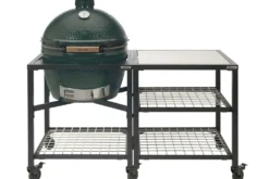 Plateau Big Green Egg en acier inoxydable pour table modulaire et bloc-armoire