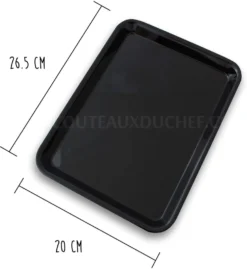 Plateau de présentation professionnel en Altuglas® noir - 20x26.5cm 1/5