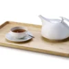 Plateau de service rectangulaire Continenta en bois d'hévéa 53x32x3cm