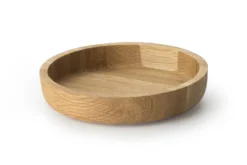 Plateau de service rond Continenta en chêne Ø20x4,3cm