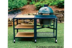 Plateau en acacia Big Green Egg pour meuble d'extension