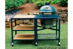 Plateau-grille en inox Big Green Egg pour meuble d'extension