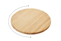 Plateau tournant Point Virgule en bambou 35cm