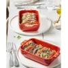 Plat four individuel rectangle Peugeot Appolia en céramique écru 22x12x4,5cm