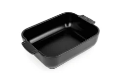 Plat four rectangle Peugeot Appolia en céramique noire satinée
