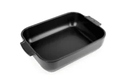 Plat four rectangle Peugeot Appolia en céramique noire satinée