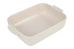 Plat four rectangle Peugeot Appolia en céramique écru 20x15,5x5,5cm
