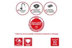 Plat four rectangle Peugeot Appolia en céramique écru 20x15,5x5,5cm