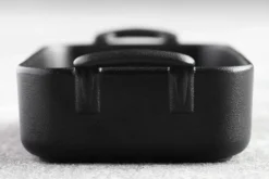 Plat rectangulaire Revol Belle Cuisine 26x18,5cm en porcelaine noire effet fonte