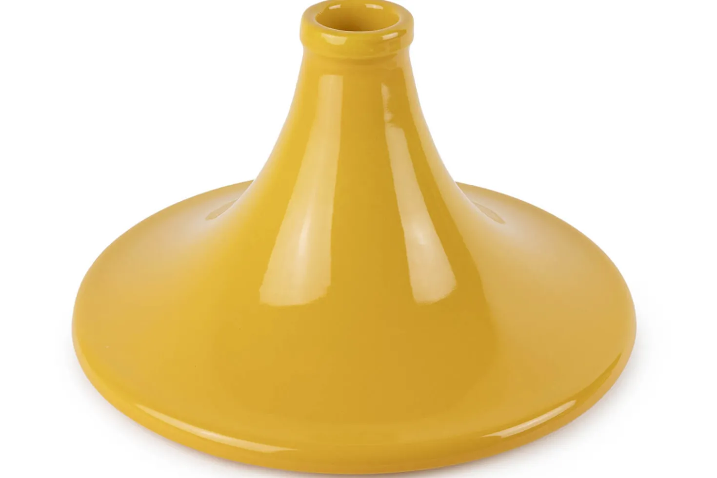 Plat à tajine Peugeot Atlas en céramique jaune safran diamètre 30cm