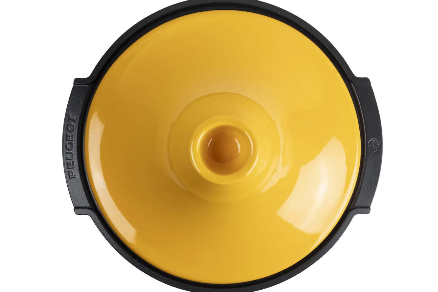 Plat à tajine Peugeot Atlas en céramique jaune safran diamètre 30cm