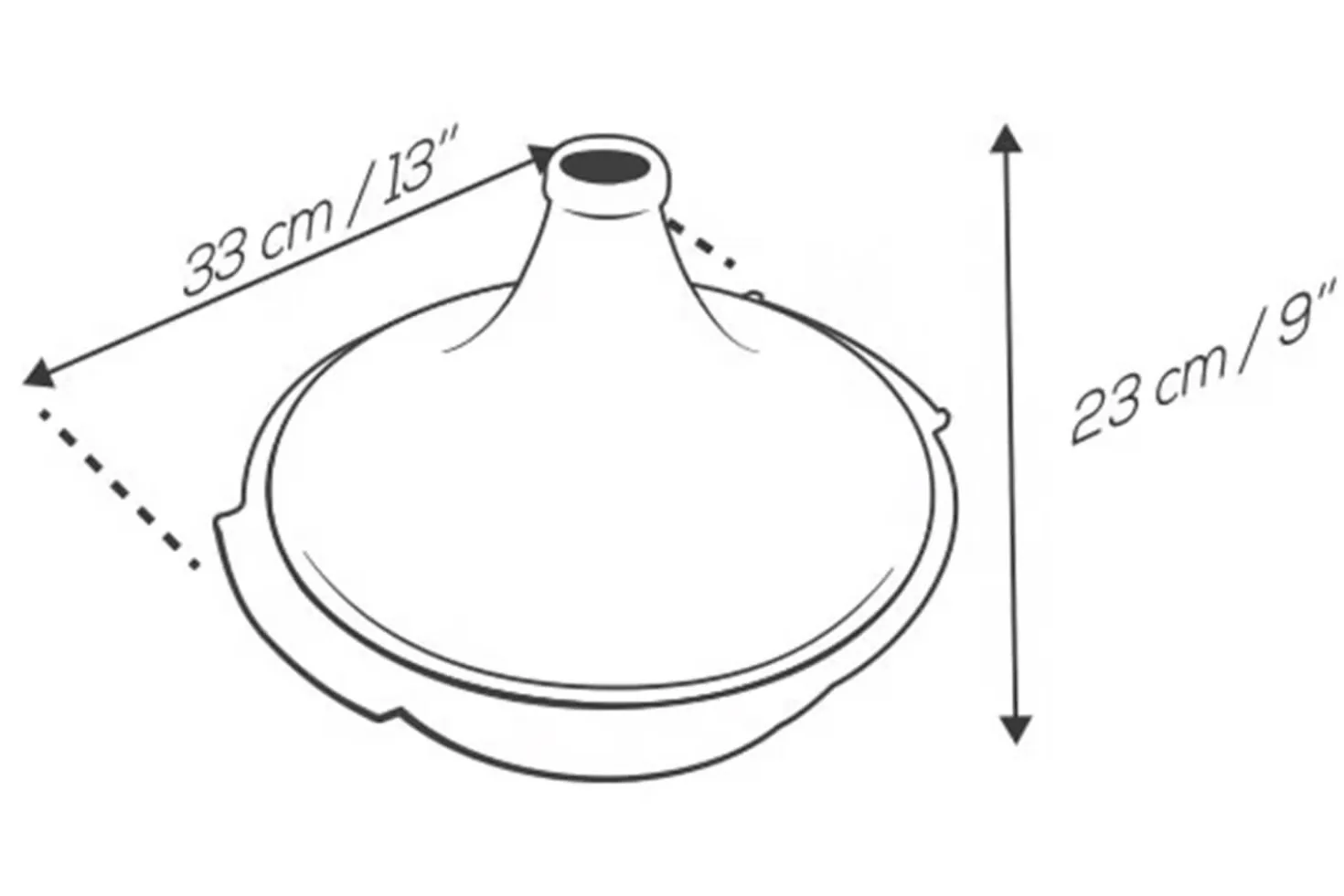 Plat à tajine Peugeot Atlas en céramique jaune safran diamètre 30cm