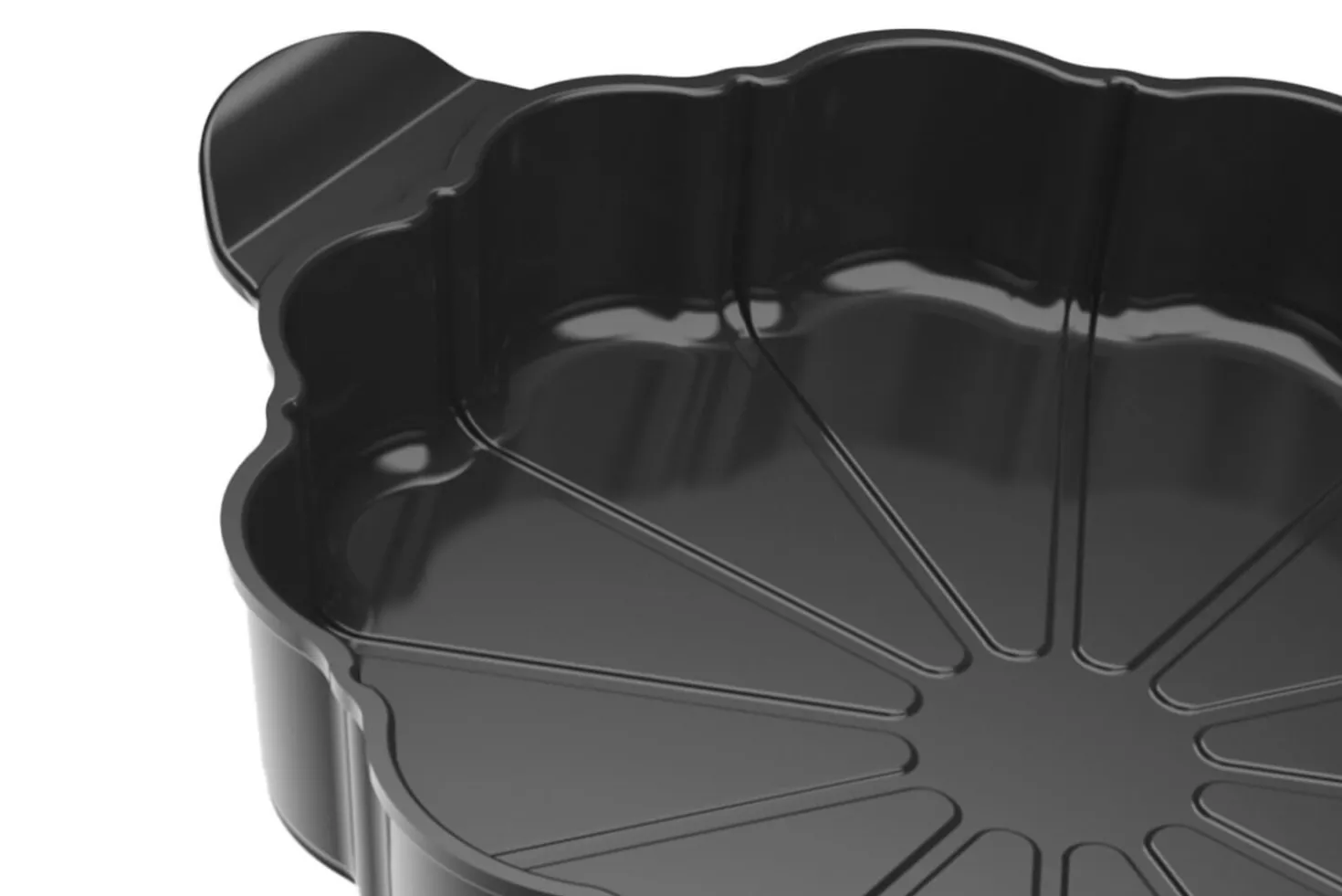 Plat à tarte Cookut Le Formidable avec coupe-tarte graphite