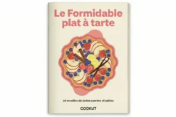 Plat à tarte Cookut Le Formidable avec coupe-tarte graphite