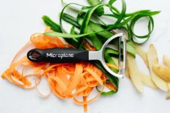 Éplucheur Microplane lame droite en acier inoxydable