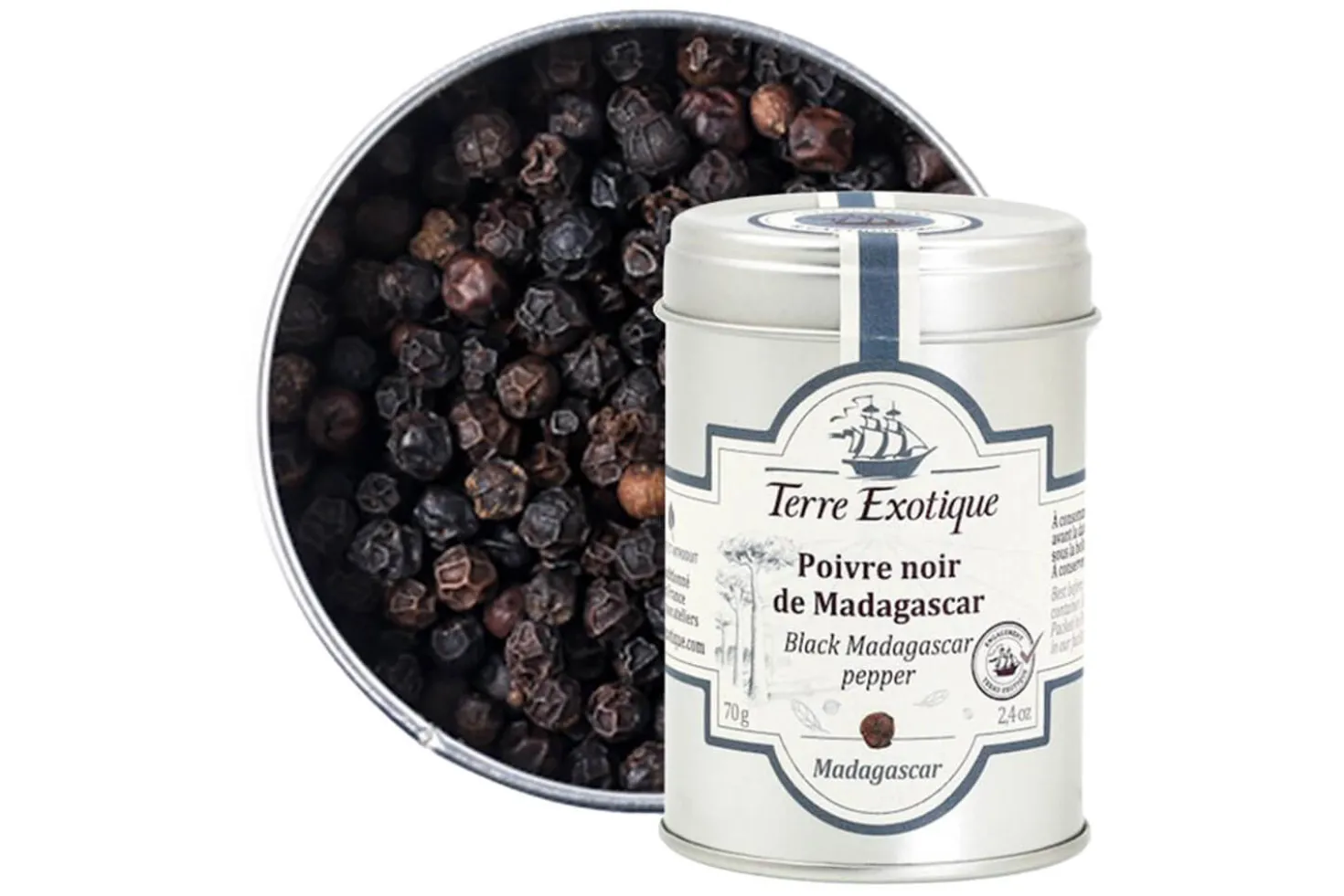 Poivre noir de Madagascar Terre Exotique 70g