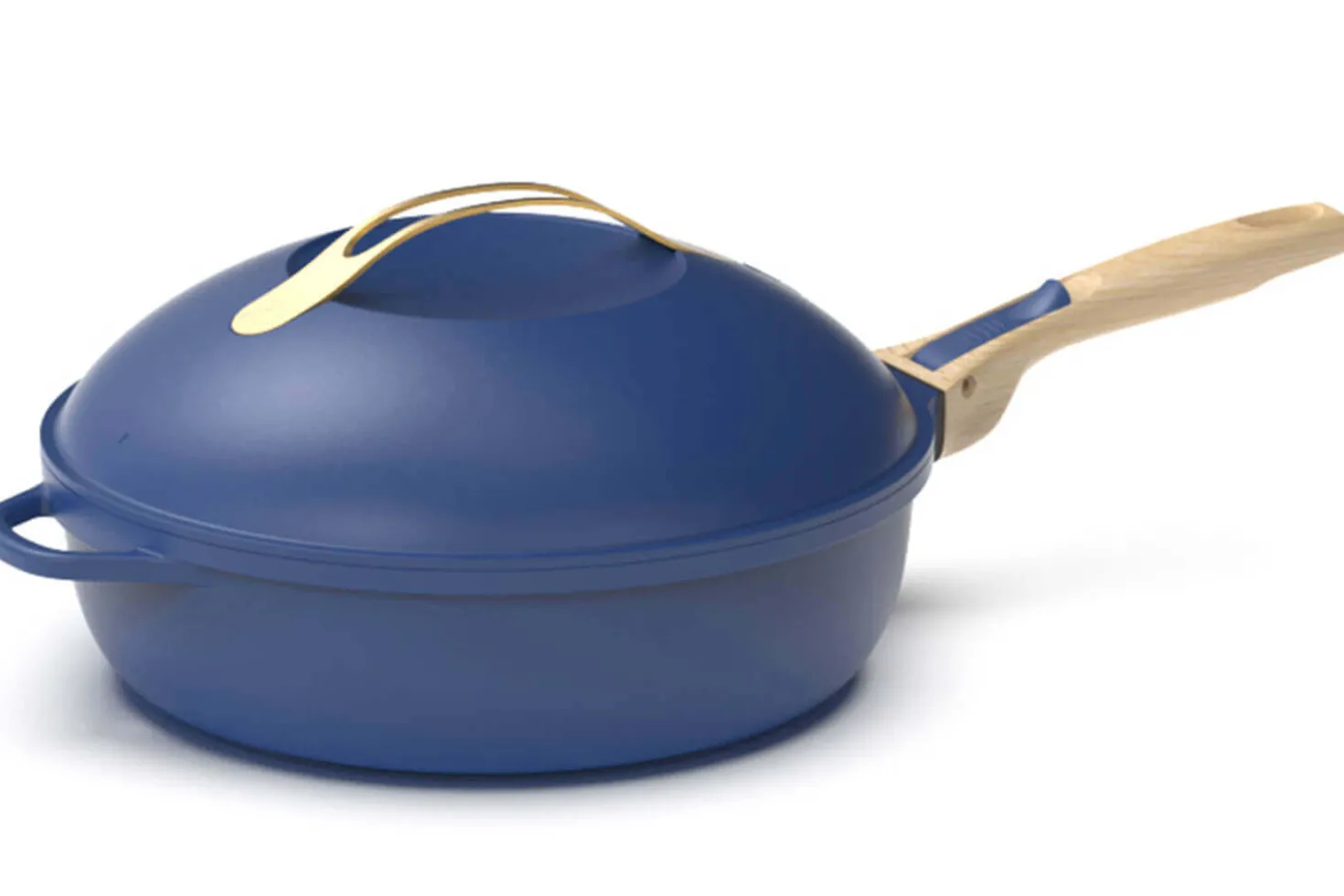 Poêle antiadhérente Cookut La Fabuleuse 8-en-1 bleue